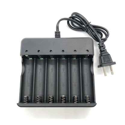 Li-Ion Lithium Smart Charger 3.7V 2 4 6 Slot for 16340/14500/26650 RCR123 USA A+