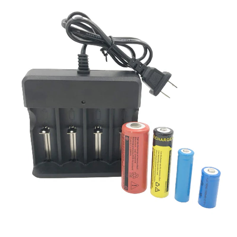 Li-Ion Lithium Smart Charger 3.7V 2 4 6 Slot for 16340/14500/26650 RCR123 USA A+